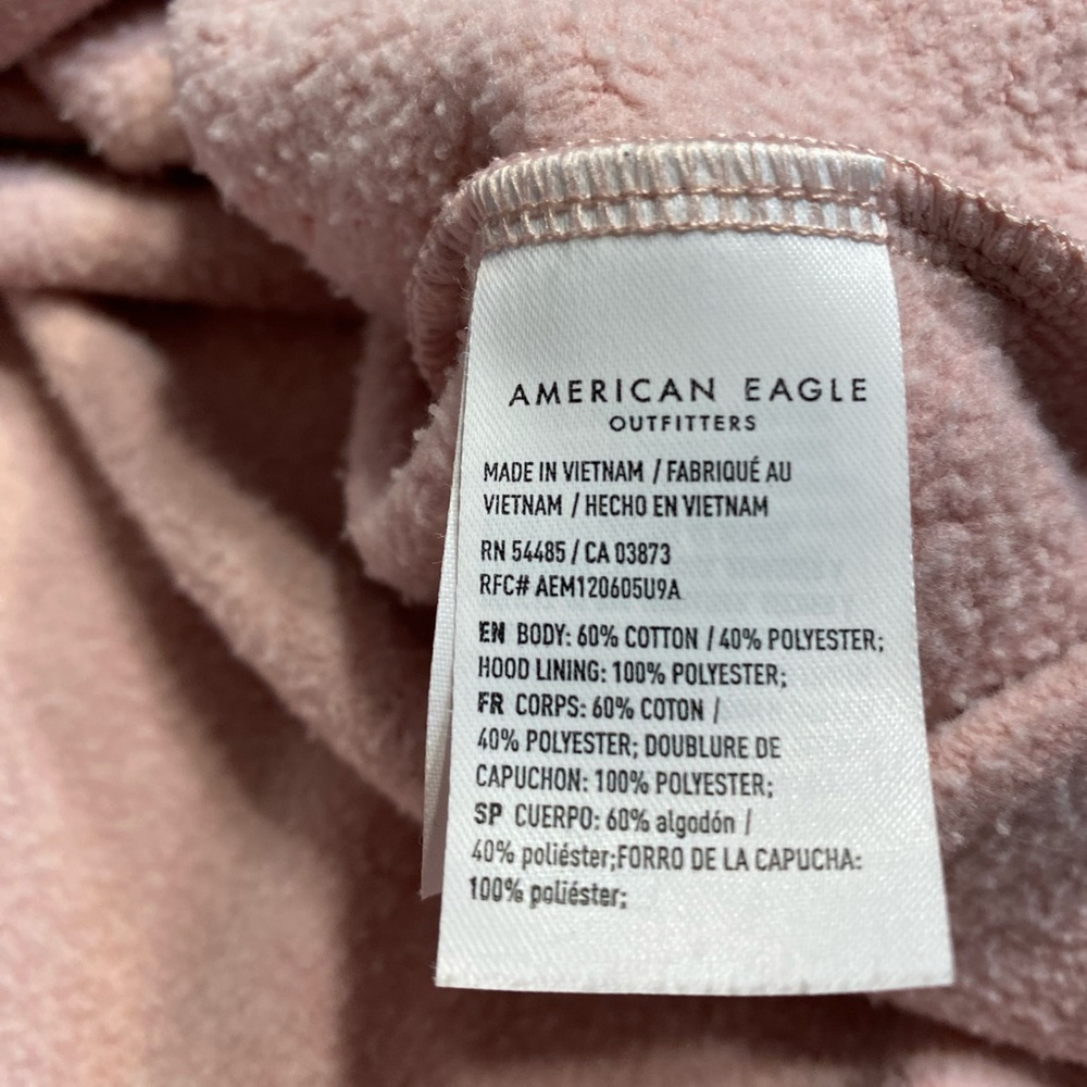 American Eagle jegging fit hooded sweatshirt. Size large. ￼pink - Picture 6 of 10
